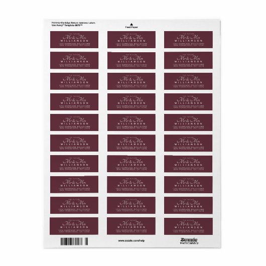 Chic Script Future Mr. Wedding Address (Vorne)