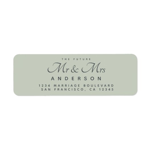 Chic Script Future Mr. Wedding Address (Vorne)