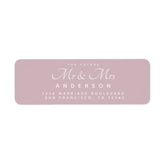 Chic Script Future Mr. Wedding Address (Vorne)