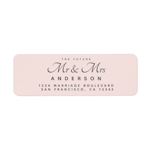 Chic Script Future Mr. Wedding Address (Vorne)