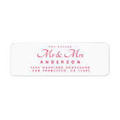 Chic Script Future Mr. Wedding Address (Vorne)