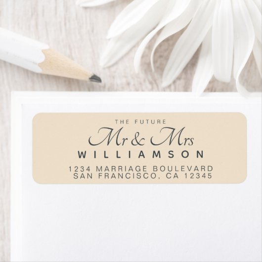 Chic Script Future Mr. Wedding Address (Insitu)