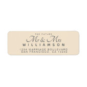 Chic Script Future Mr. Wedding Address (Vorne)