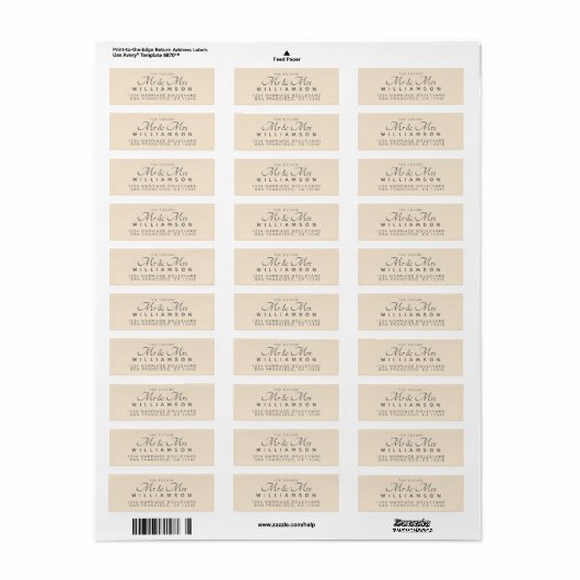 Chic Script Future Mr. Wedding Address (Vorne)