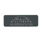 Chic Script Future Mr. Wedding Address (Vorne)