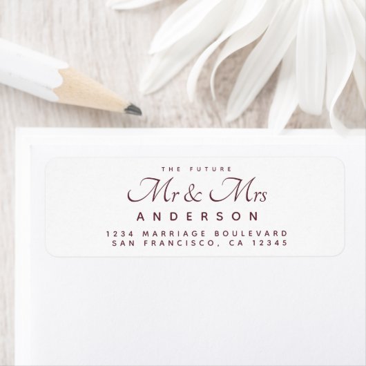 Chic Script Future Mr. Wedding Address (Insitu)