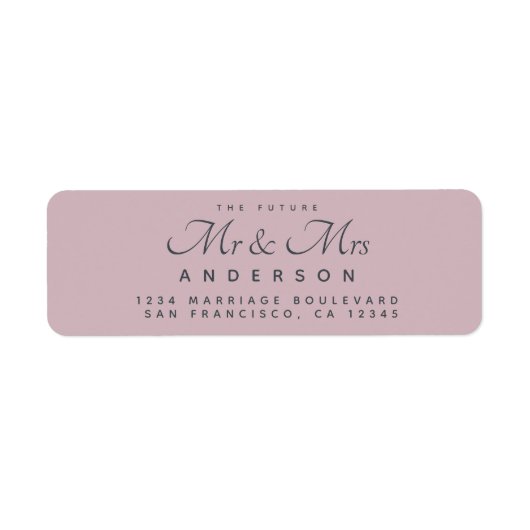 Chic Script Future Mr. Wedding Address (Vorne)