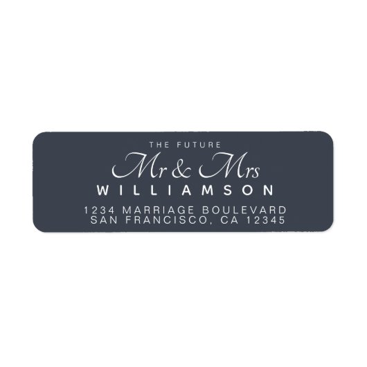 Chic Script Future Mr. Wedding Address (Vorne)