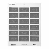 Chic Script Future Mr. Wedding Address Label Adressaufkleber (Vorne)