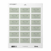 Chic Script Future Mr. Wedding Address Label Adressaufkleber (Vorne)