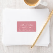 Chic Script Future Mr. Wedding Address Label Adressaufkleber (Insitu)
