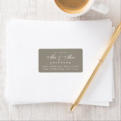 Chic Script Future Mr. Wedding Address Label Adressaufkleber (Insitu)