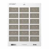 Chic Script Future Mr. Wedding Address Label Adressaufkleber (Vorne)