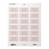 Chic Script Future Mr. Wedding Address Label Adressaufkleber (Vorne)