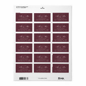 Chic Script Future Mr. Wedding Address Label Adressaufkleber (Vorne)