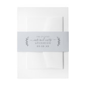 Chic Script Future Mr. Wedding Date Blue Einladungsbanderole (Vorderseite Beispiel)