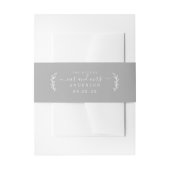 Chic Script Future Mr. Wedding Date Gray Einladungsbanderole (Vorderseite Beispiel)