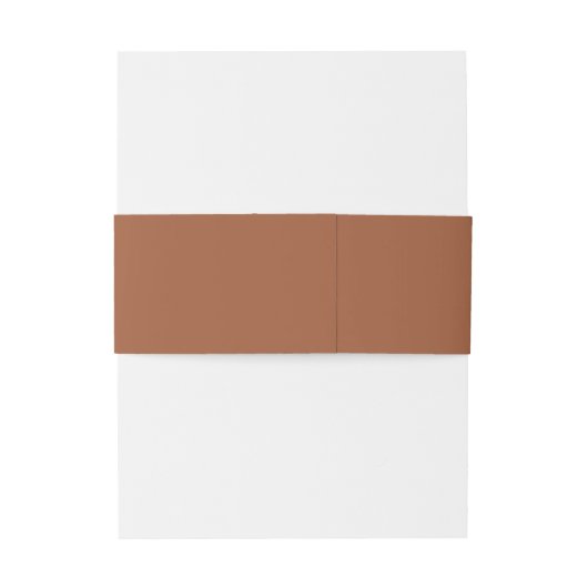 Chic Script Future Mr. Wedding Date TerraCotta Einladungsbanderole (Rückseitenbeispiel)