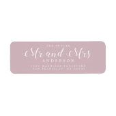 Chic Script Future Mr. Wedding Rücksendeadresse (Vorne)