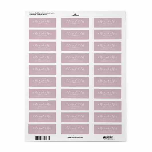 Chic Script Future Mr. Wedding Rücksendeadresse (Vorne)