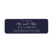 Chic Script Future Mr. Wedding Rücksendeadresse (Vorne)