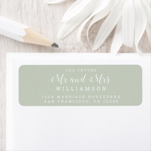 Chic Script Future Mr. Wedding Rücksendeadresse (Insitu)