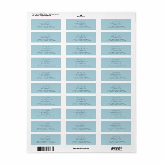 Chic Script Future Mr. Wedding Rücksendeadresse (Vorne)