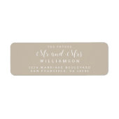Chic Script Future Mr. Wedding Rücksendeadresse (Vorne)
