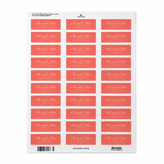 Chic Script Future Mr. Wedding Rücksendeadresse (Vorne)
