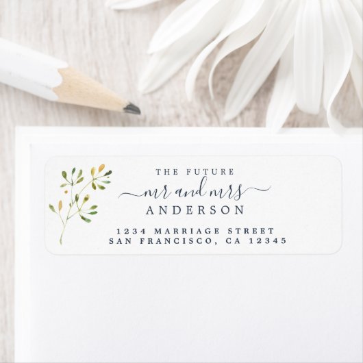 Chic Script Future Mr. Wedding Rücksendeadresse (Insitu)
