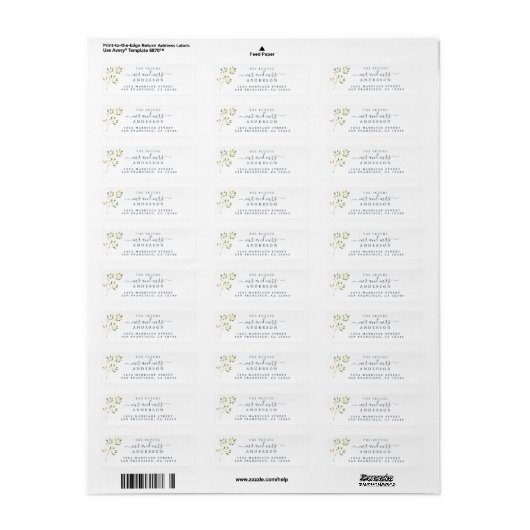 Chic Script Future Mr. Wedding Rücksendeadresse (Vorne)