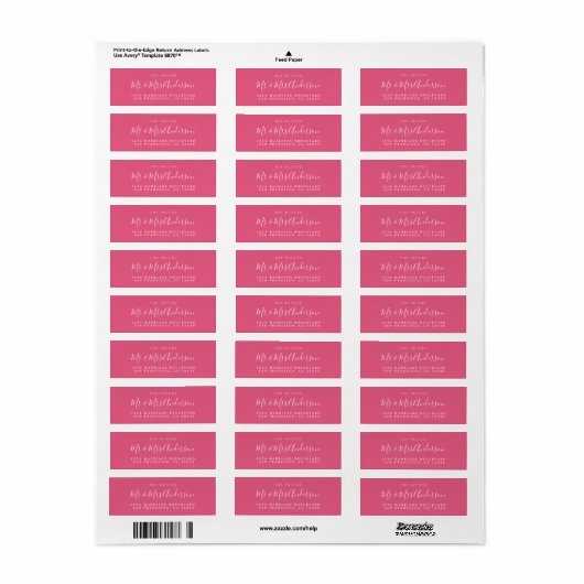 Chic Script Future Mr. Wedding Rücksendeadresse (Vorne)