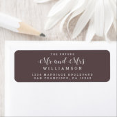 Chic Script Future Mr. Wedding Rücksendeadresse (Insitu)