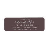 Chic Script Future Mr. Wedding Rücksendeadresse (Vorne)