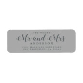 Chic Script Future Mr. Wedding Rücksendeadresse (Vorne)