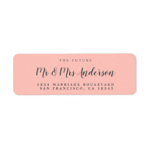 Chic Script Future Mr. Wedding Rücksendeadresse