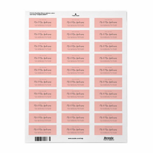 Chic Script Future Mr. Wedding Rücksendeadresse (Vorne)