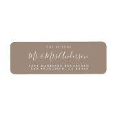 Chic Script Future Mr. Wedding Rücksendeadresse (Vorne)