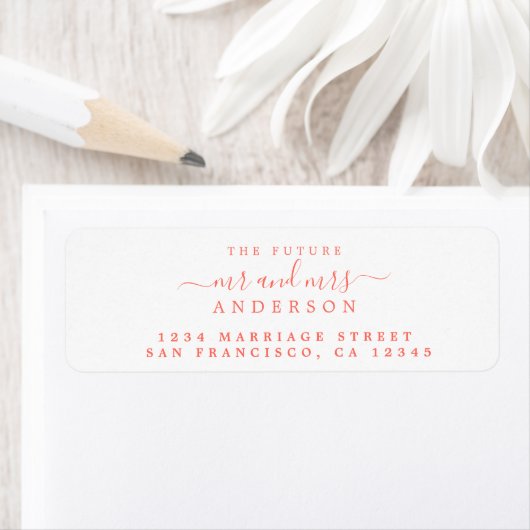 Chic Script Future Mr. Wedding Rücksendeadresse (Insitu)