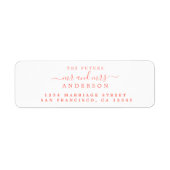 Chic Script Future Mr. Wedding Rücksendeadresse (Vorne)