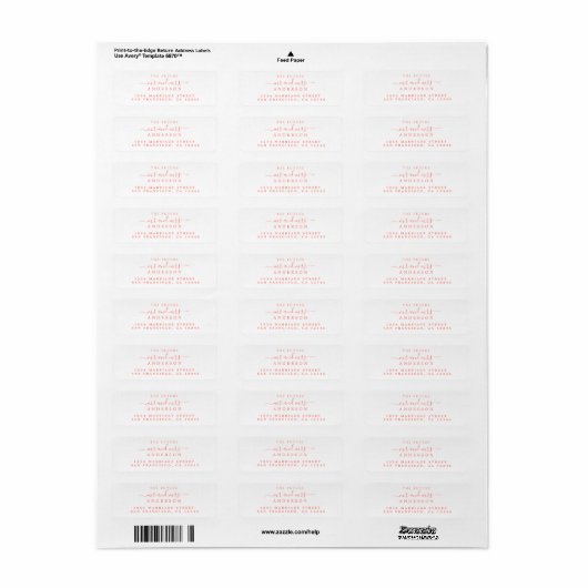 Chic Script Future Mr. Wedding Rücksendeadresse (Vorne)