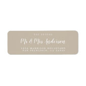 Chic Script Future Mr. Wedding Rücksendeadresse (Vorne)