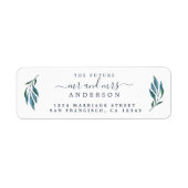 Chic Script Future Mr. Wedding Rücksendeadresse (Vorne)