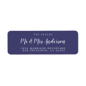 Chic Script Future Mr. Wedding Rücksendeadresse (Vorne)