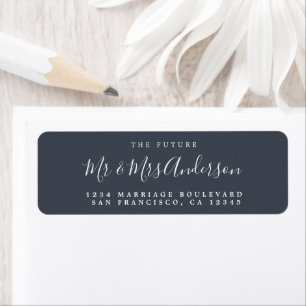 Chic Script Future Mr. Wedding Rücksendeadresse