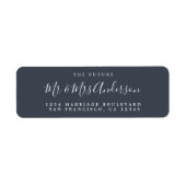 Chic Script Future Mr. Wedding Rücksendeadresse (Vorne)