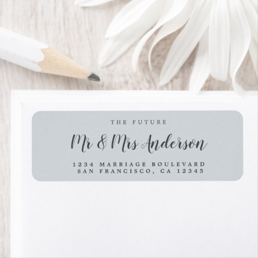 Chic Script Future Mr. Wedding Rücksendeadresse (Insitu)