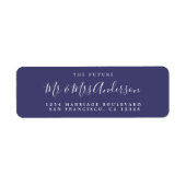 Chic Script Future Mr. Wedding Rücksendeadresse (Vorne)