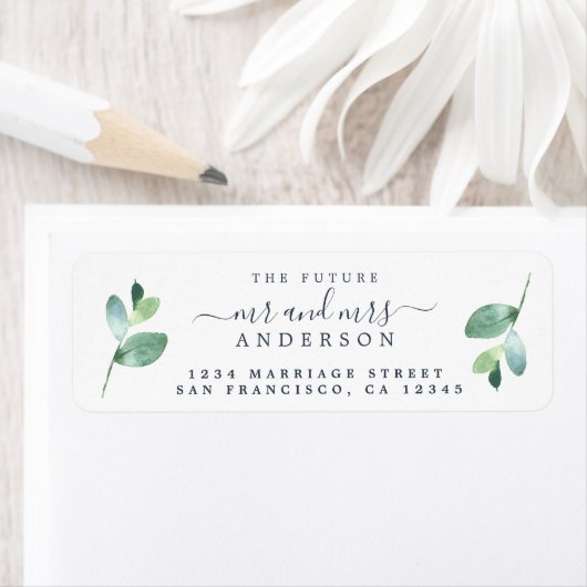 Chic Script Future Mr. Wedding Rücksendeadresse (Insitu)