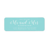 Chic Script Future Mr. Wedding Rücksendeadresse (Vorne)
